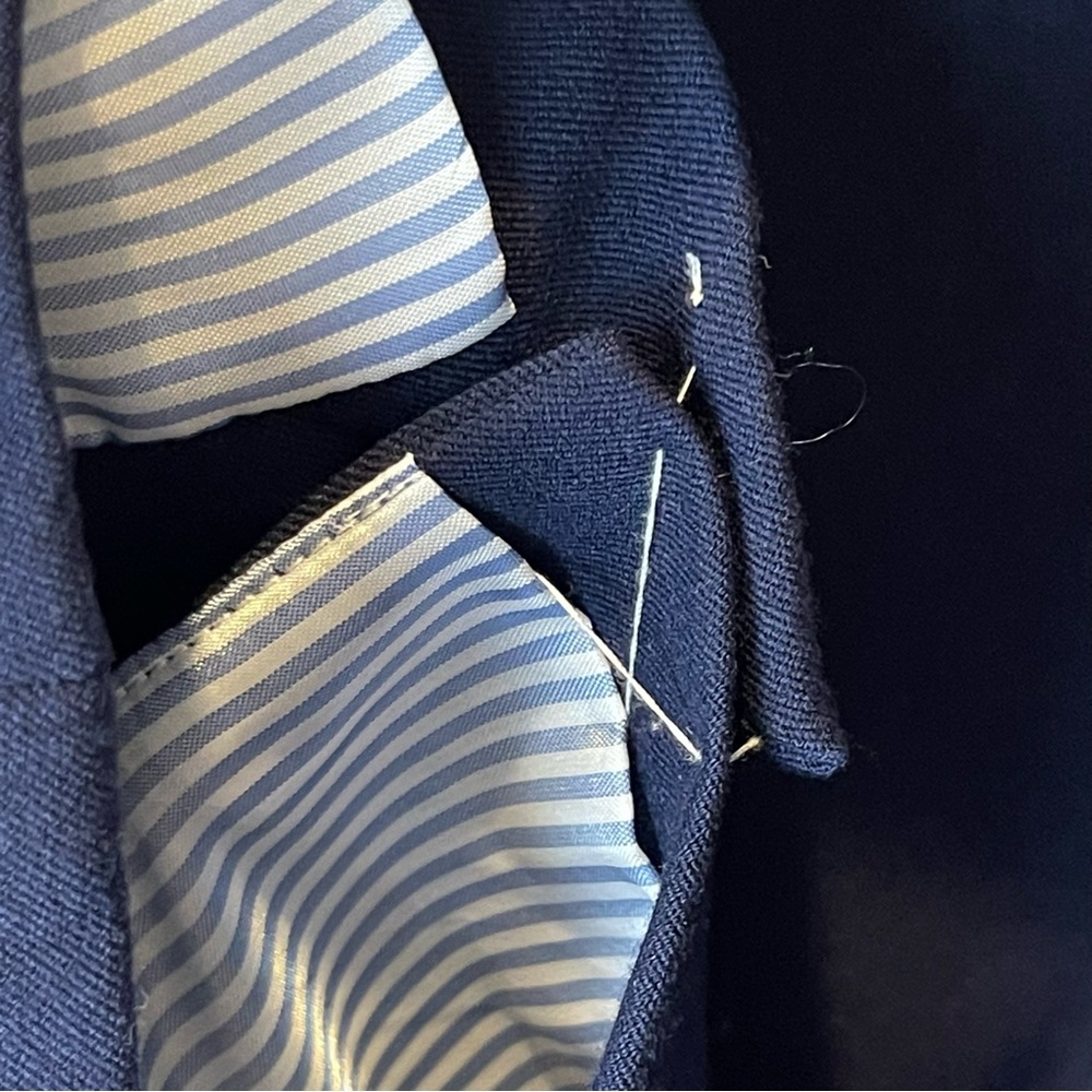 J Crew Navy Blue Blazer 2020 K2899 - Size M - Picture 8 of 12